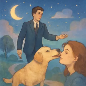 개가 얼굴을 핧으며 계속 쫒아오고 영화배우가 앞에서 길 인도해주는 꿈 [꿈해몽]