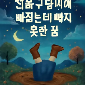 다리가 진흙구덩이에 빠졌는데 빼지 못한 꿈 [꿈해몽]
